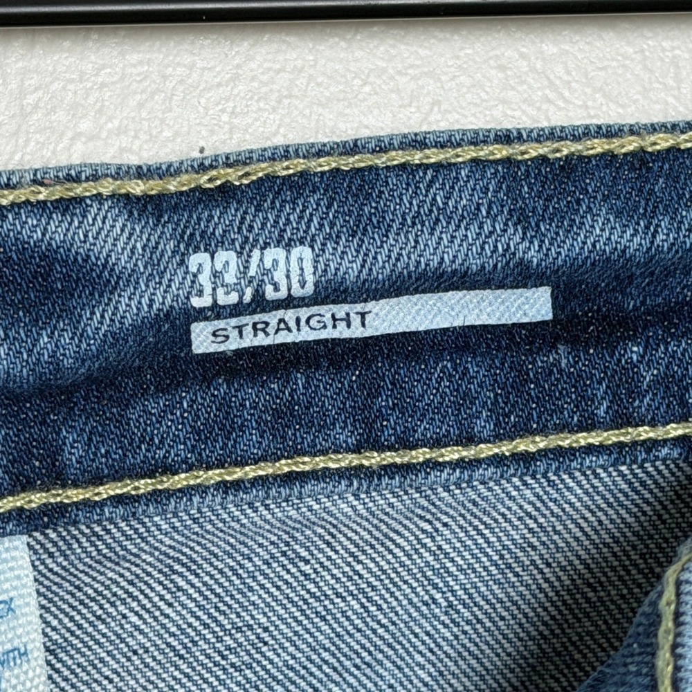 Urban Pipeline Mens Straight Leg Ultimate Flex Blue Jeans 33x30 Medium Wash - Picture 4 of 13